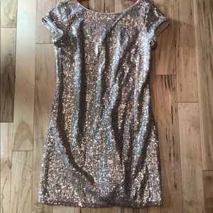 NWT WHBM sz Sm Gold Sequin Dress